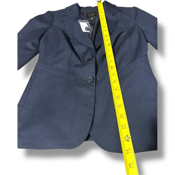 The Limited NWT Navy Blue Notched Collar 2 Button Structured Professional Blazer - Picture 9 of 16